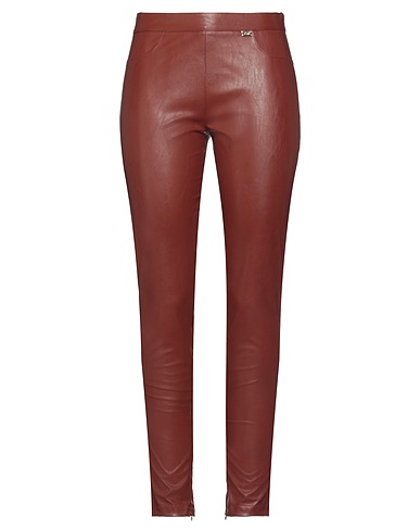 ANNA MOLINARI Leggings Brown 50% Polyester, 50% Polyurethane