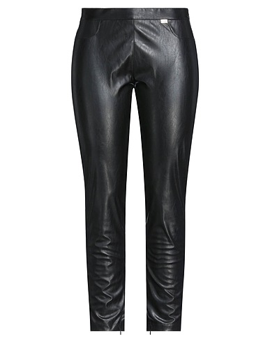 ANNA MOLINARI Leggings Black 50% Polyester, 50% Polyurethane