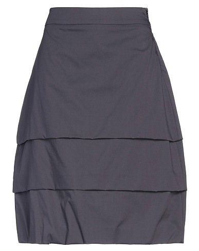 PESERICO Midi skirt Lead 63% Cotton, 32% Polyester, 5% Elastane