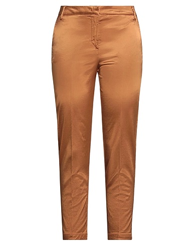 ALESSIA SANTI Casual trouser Brown 52% Cotton, 43% Viscose, 5% Elastane