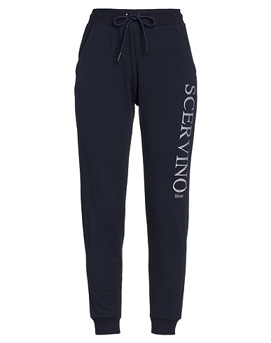 SCERVINO Casual trouser Midnight blue 95% Cotton, 5% Elastane