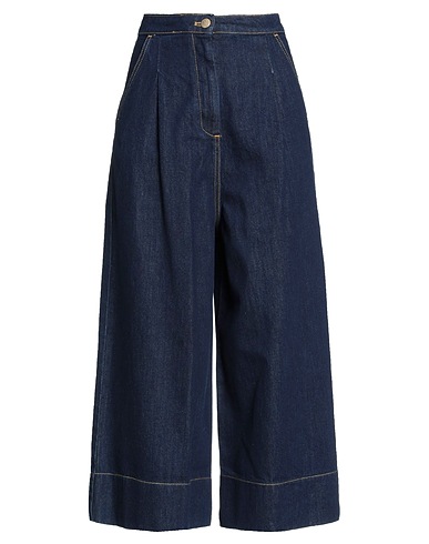 L' AUTRE CHOSE Denim trousers Blue 100% Cotton