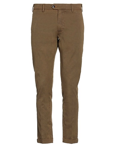 OUT/FIT Casual pants Camel 98% Cotton, 2% Elastane