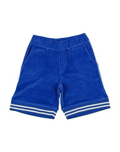 MONCLER Shorts & Bermuda Blu china 85% Cotone, 15% Poliestere