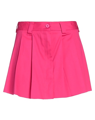 VICOLO Mini skirt Fuchsia 97% Cotton, 3% Elastane