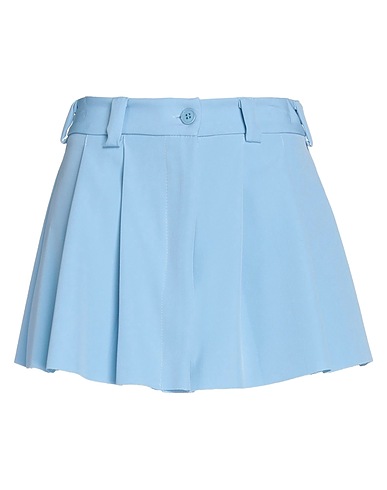 VICOLO Mini skirt Sky blue 62% Acetate, 38% Viscose