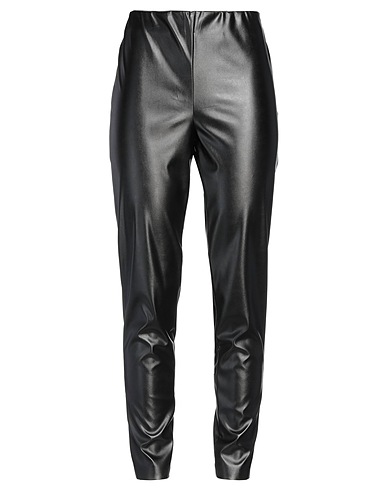 ERMANNO FIRENZE Leggings Black 57% Polyester, 43% Polyurethane, Polyamide, Elastane
