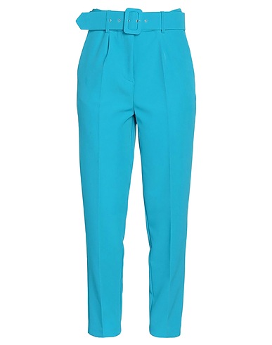 VICOLO Pantalon Bleu d'azur 88% Polyester, 12% Élasthanne