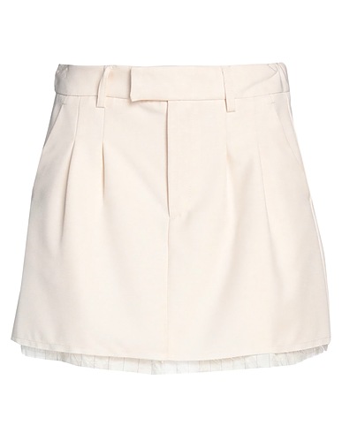 VICOLO Mini skirt Ivory 100% Polyester