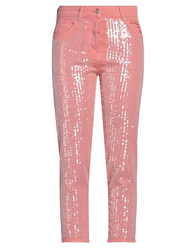 BLUMARINE Denim pants Antique rose 97% Cotton, 3% Elastane, Polyester