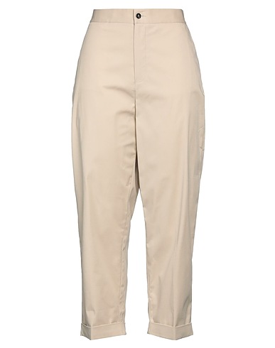OPACOO Casual pants Beige 97% Cotton, 3% Elastane