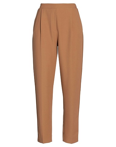 KONTATTO Casual trouser Camel 77% Polyester, 17% Viscose, 6% Elastane