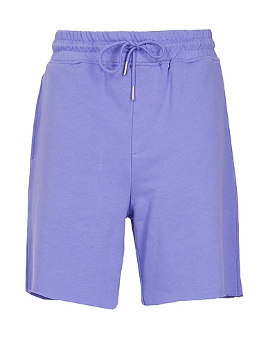 8 by YOOX Shorts & Bermuda ORGANIC COTTON PULL-ON SHORTS
 Lilac 100% Organic cotton