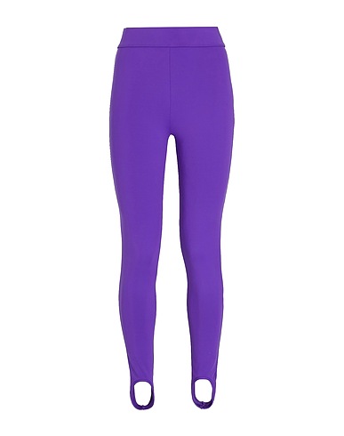8 by YOOX Leggings RECYCLED POLY HIGH-WAIST STIRRUP LEGGINGS
 Purple 80% Recycled polyester, 20% Elastane