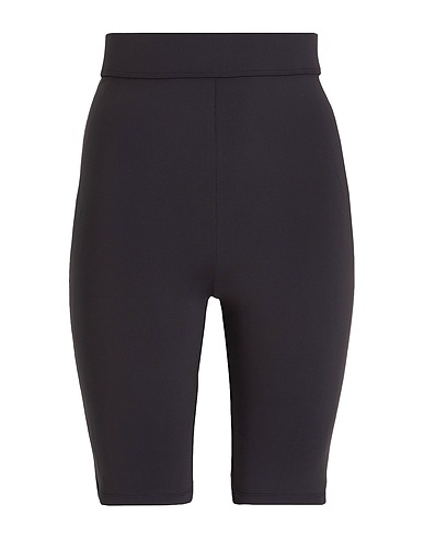 8 by YOOX Leggings RECYCLED NYLON HIGH-WAIST BIKER SHORTS Nero 80% Poliestere riciclato, 20% Elastan