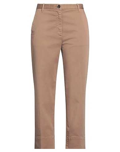 NINE IN THE MORNING Casual trouser Khaki 96% Cotton, 4% Elastane