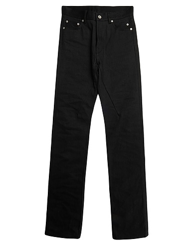 DRKSHDW by RICK OWENS Denim trousers Black 100% Cotton
