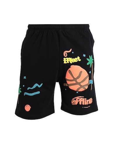 MARKET Shorts & Bermuda MEET ME OFFLINE SHORTS
 Black 100% Cotton