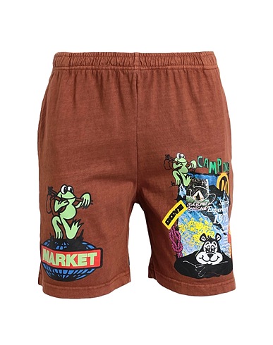 MARKET Shorts & Bermuda GONE CAMPING WASHED SHORTS		
 Marrone 100% Cotone