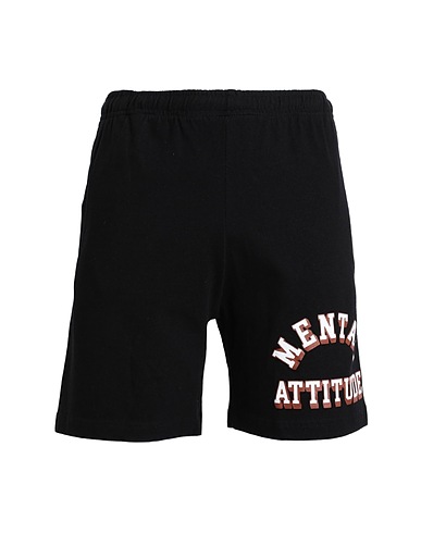 MARKET Shorts & Bermuda MARKET MENTAL ATTITUDE SHORTS
 Black 100% Cotton