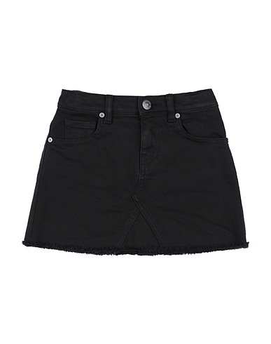 P.A.R.O.S.H. Denim skirt Black 98% Cotton, 2% Elastane