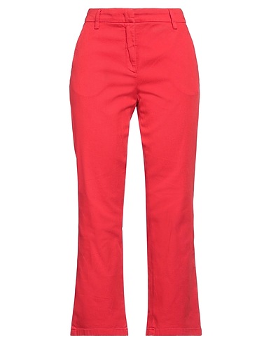 DEPARTMENT 5 Casual pants Red 98% Cotton, 2% Elastane