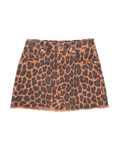 P.A.R.O.S.H. Denim skirt Brown 98% Cotton, 2% Elastane