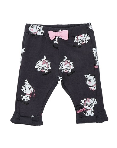 CHICCO Casual trouser Charcoal 95% Cotton, 5% Elastane