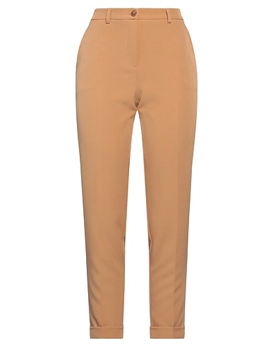 19.70 NINETEEN SEVENTY Casual trouser Camel 90% Polyester, 10% Elastane