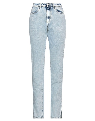 ICON DENIM Denim pants Blue 100% Cotton