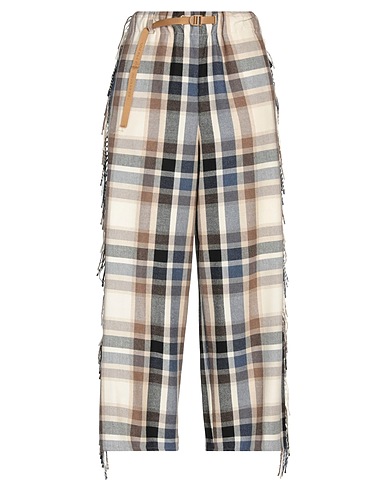 WHITE SAND Casual trouser Beige 69% Viscose, 30% Wool, 1% Elastane