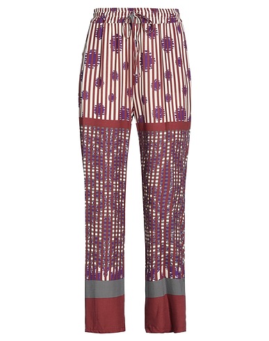 MANILA GRACE Casual pants Burgundy 100% Viscose