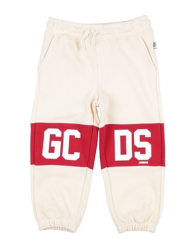GCDS MINI Casual pants Ivory 100% Cotton