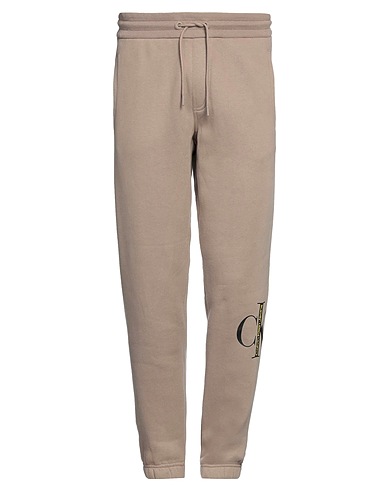 CALVIN KLEIN JEANS Casual trouser Taupe 55% Cotton, 45% Polyester
