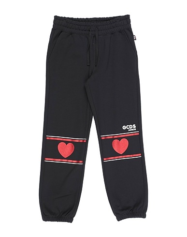 GCDS MINI Pantalone Nero 100% Cotone