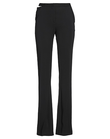 VERSACE Casual trouser Black 97% Viscose, 3% Elastane