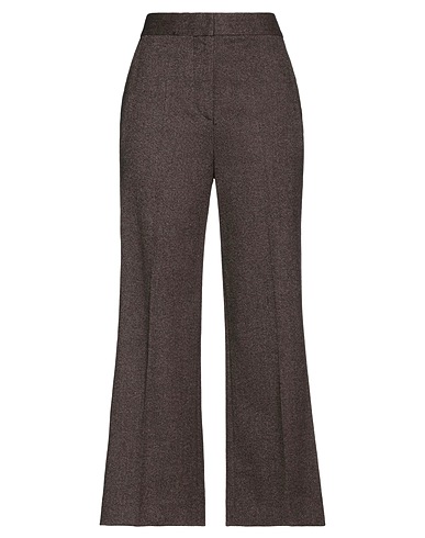 VICTORIA, VICTORIA BECKHAM BOTTOMWEAR Khaki 47% Cotton, 36% Wool, 16% Polyamide, 1% Elastane