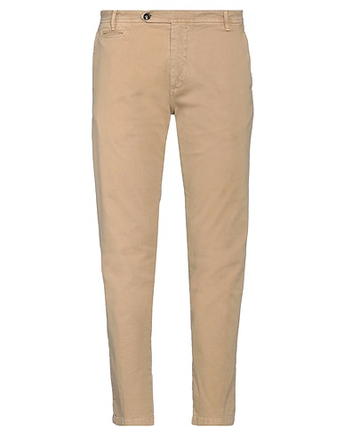 OFFICINA 36 Casual pants Beige 97% Cotton, 3% Elastane