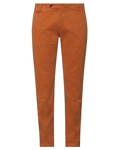 OFFICINA 36 Casual trouser Tan 97% Cotton, 3% Elastane