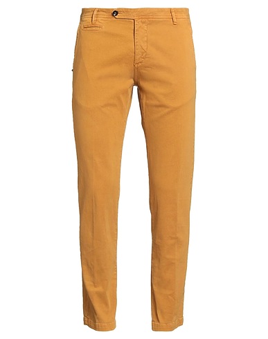 OFFICINA 36 Casual pants GIALLO OCRA 97% Cotton, 3% Elastane