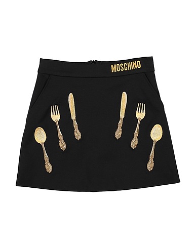 MOSCHINO TEEN Gonna Nero 64% Viscosa, 31% Poliammide, 5% Elastan, Poliestere