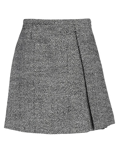 VALENTINO GARAVANI Mini skirt Black 90% Virgin Wool, 10% Polyamide