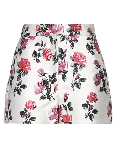 VALENTINO GARAVANI Shorts & Bermuda White 56% Silk, 31% Cotton, 13% Metallic fiber