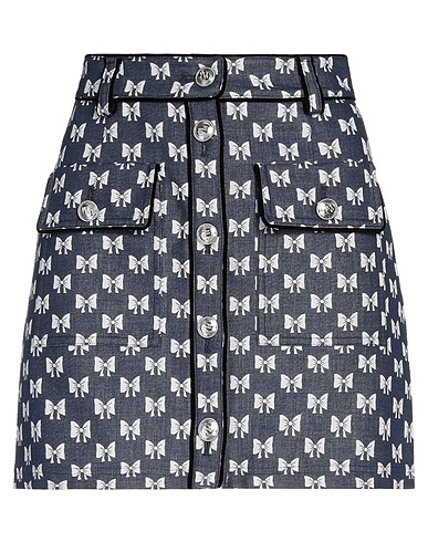 MAJE Denim skirt Blue 100% Cotton, Polyamide