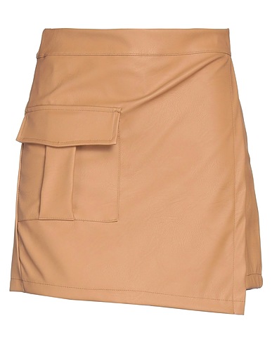 VANESSA SCOTT Shorts & Bermuda Camel 59% Polyurethane, 35% Viscose, 6% Polyester
