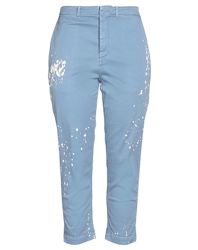 DONDUP Casual trouser Pastel blue 98% Cotton, 2% Elastane