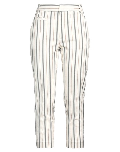 DONDUP Casual pants Ivory 53% Cotton, 19% Viscose, 15% Acetate, 12% Linen, 1% Elastane