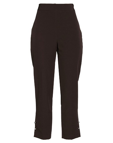 MEM.JS Casual trouser Dark brown 88% Polyester, 12% Elastane