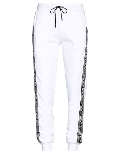 CAVALLI CLASS Casual trouser White 100% Cotton