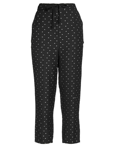 ALESSIA SANTI Casual trouser Black 53% Viscose, 31% Polyester, 16% Acetate, Cotton